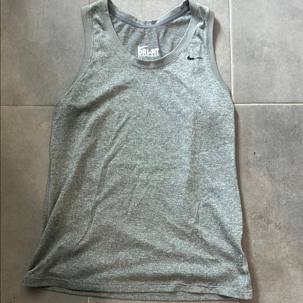 Nike Heather Gray Dri-FIT Athletic Tank